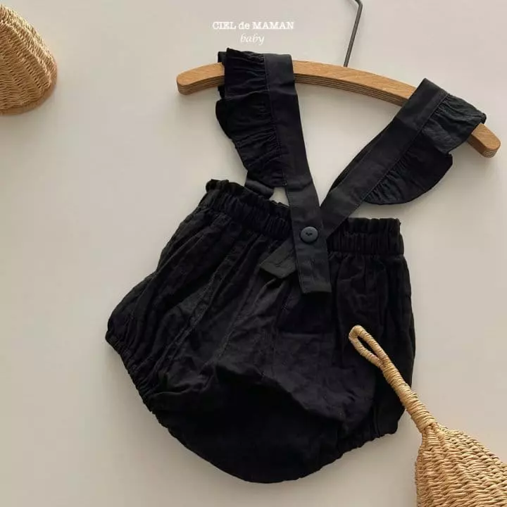 Ciel De Maman - Korean Baby Fashion - #babygirlfashion - Frill Dungarees Bloomer - 5