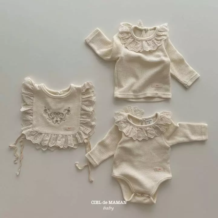 Ciel De Maman - Korean Baby Fashion - #babylifestyle - Waffle Bodysuit - 2