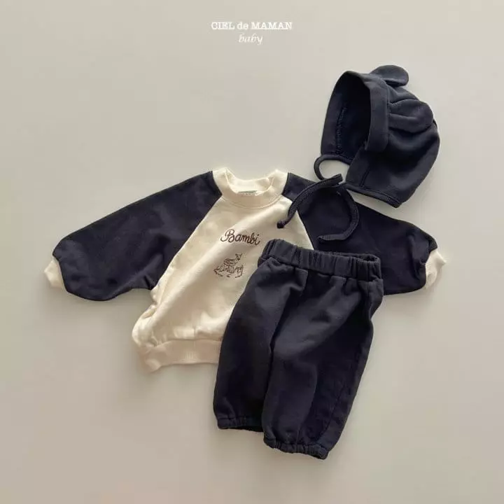 Ciel De Maman - Korean Baby Fashion - #babyoninstagram - Bambi Top Bottom Set - 6