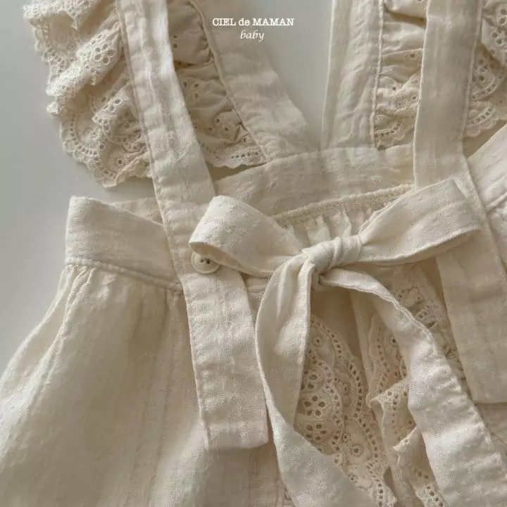 Ciel De Maman - Korean Baby Fashion - #babyoninstagram - Frill Apron - 2