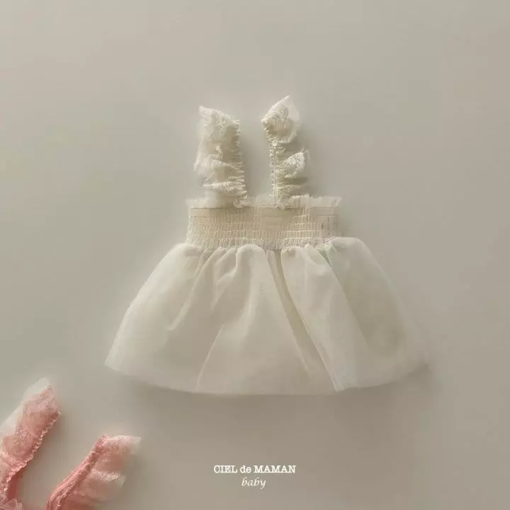 Ciel De Maman - Korean Baby Fashion - #babyoutfit - Cancan Sha One-piece