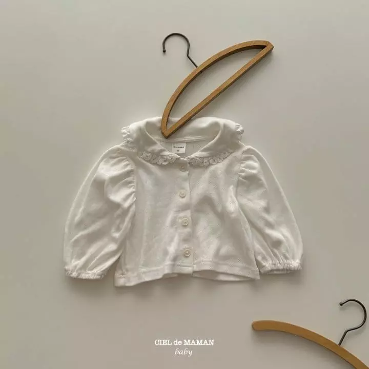 Ciel De Maman - Korean Baby Fashion - #babyoutfit - Eyelet Cardigan - 10