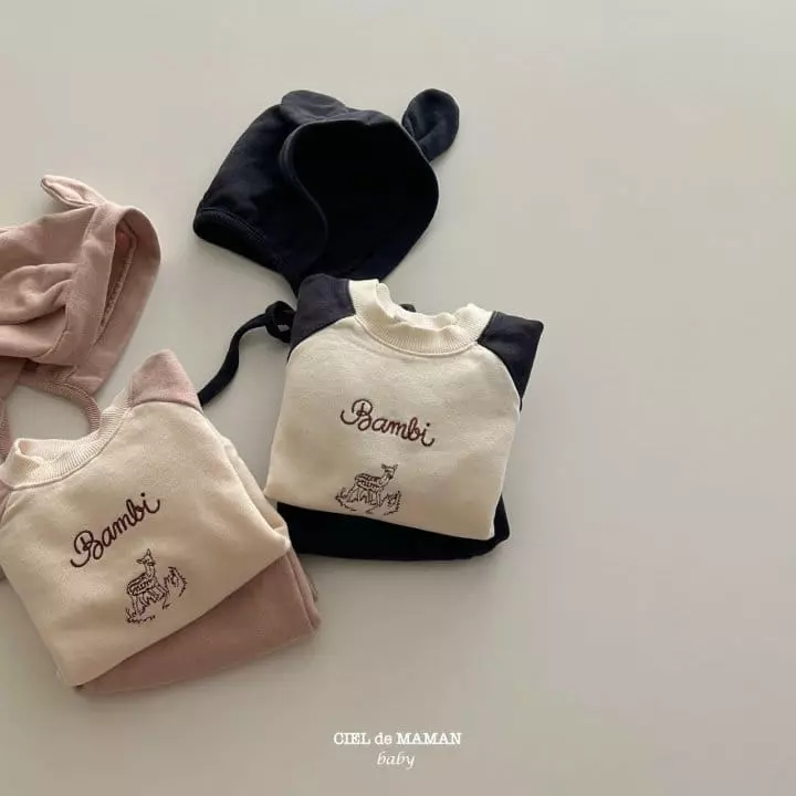 Ciel De Maman - Korean Baby Fashion - #babyoutfit - Bambi Top Bottom Set - 9