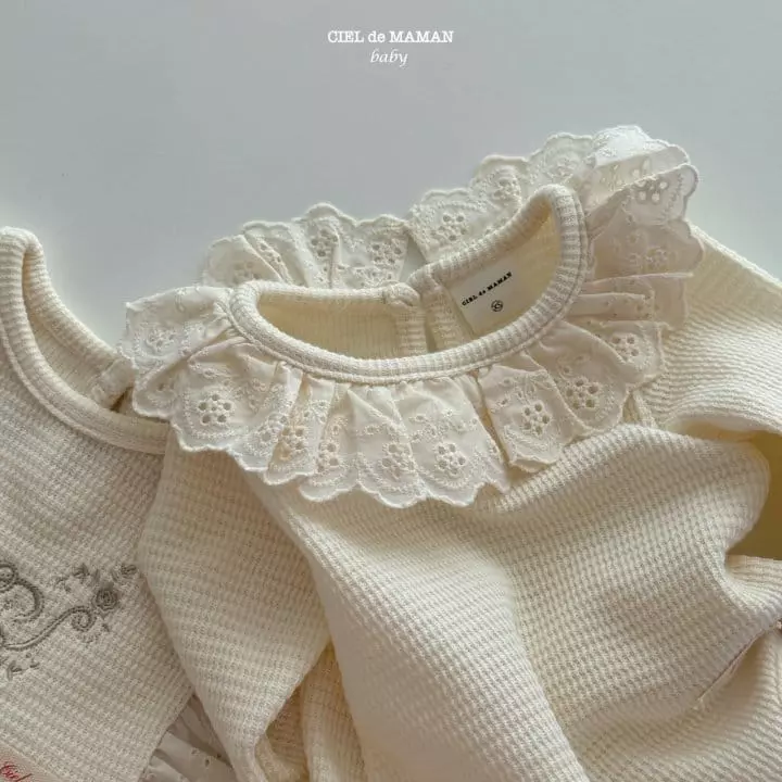 Ciel De Maman - Korean Baby Fashion - #onlinebabyboutique - Waffle Bodysuit - 8