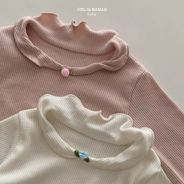 Ciel De Maman - Korean Baby Fashion - #onlinebabyboutique - Rose Tee