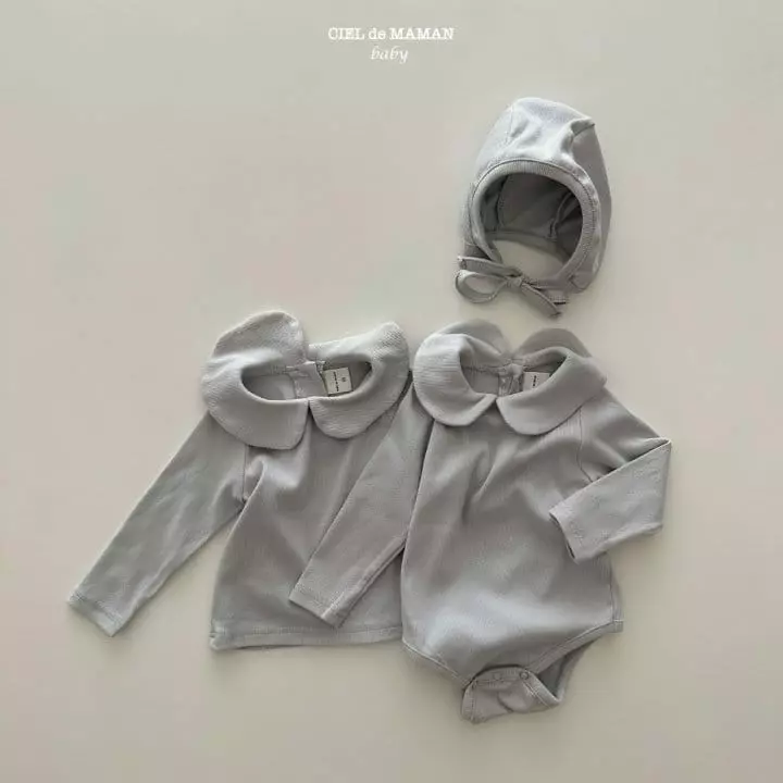 Ciel De Maman - Korean Baby Fashion - #onlinebabyshop - Circle Collar Tee - 6