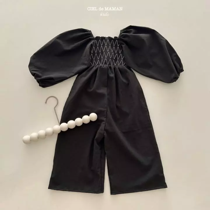 Ciel De Maman - Korean Children Fashion - #Kfashion4kids - Fall Smocked Jumpsuit - 6