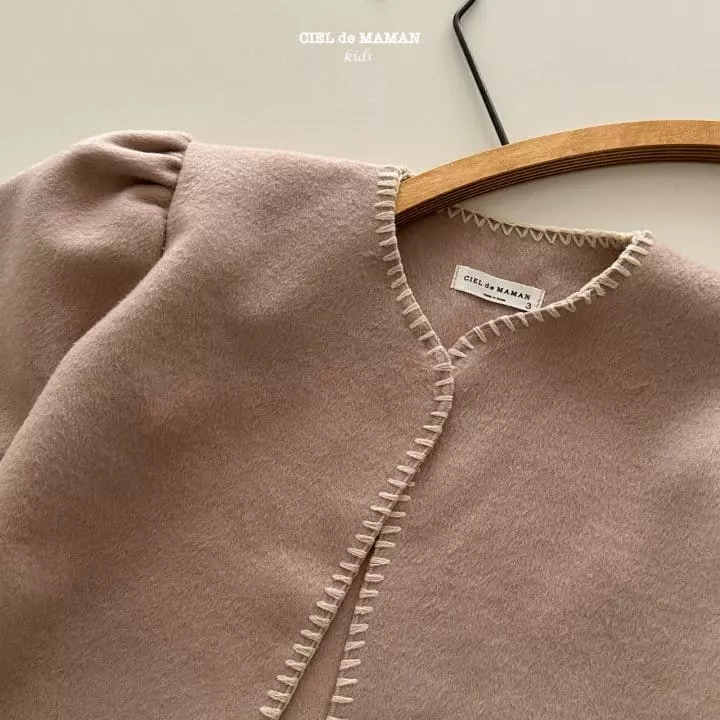Ciel De Maman - Korean Children Fashion - #discoveringself - Pin Coat Cardigan - 2