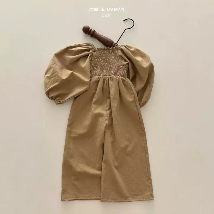Ciel De Maman - Korean Children Fashion - #discoveringself - Fall Smocked Jumpsuit