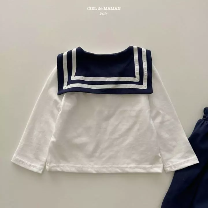 Ciel De Maman - Korean Children Fashion - #fashionkids - Sailor Top Bottom Set - 5