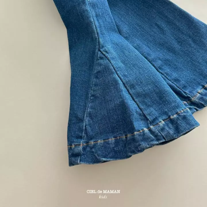 Ciel De Maman - Korean Children Fashion - #kidsshorts - Big Bootscut Dungarees - 4