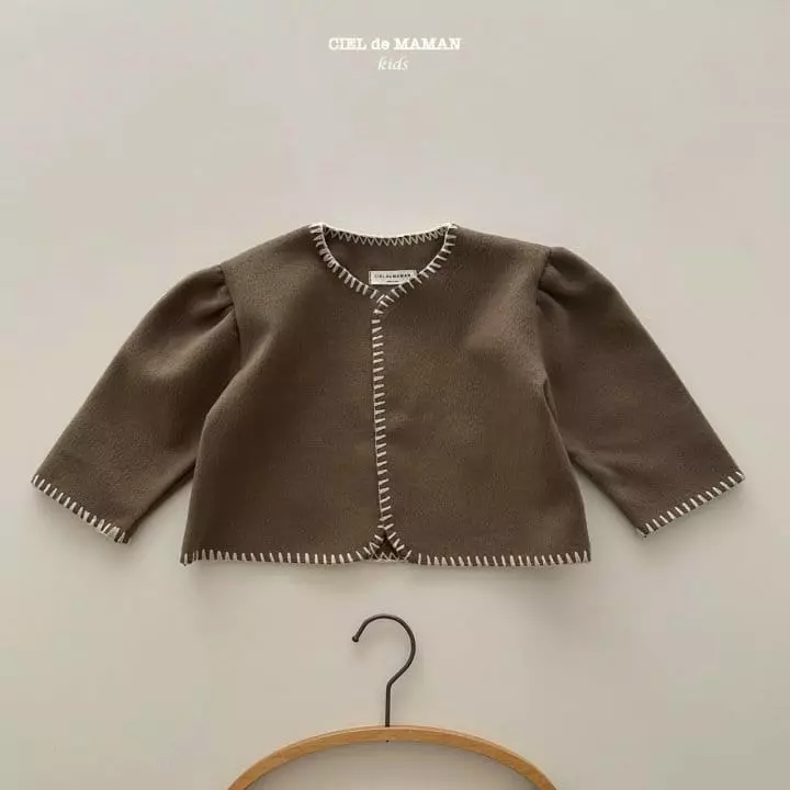 Ciel De Maman - Korean Children Fashion - #kidsstore - Pin Coat Cardigan - 5