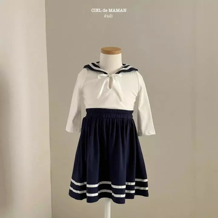 Ciel De Maman - Korean Children Fashion - #kidzfashiontrend - Sailor Top Bottom Set - 8