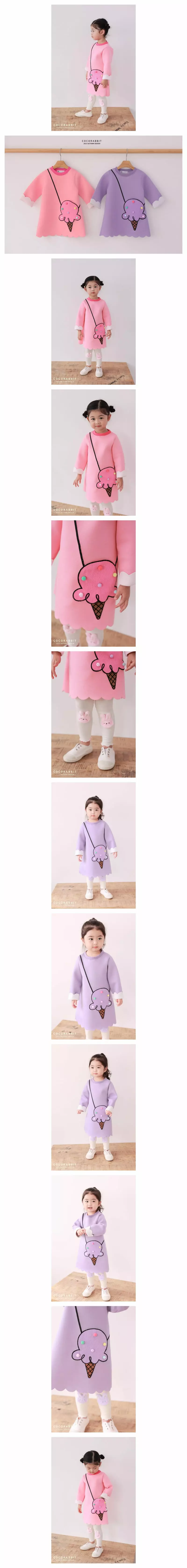 Coco Rabbit - Korean Children Fashion - #discoveringself - Ice Cream Bag One-piece