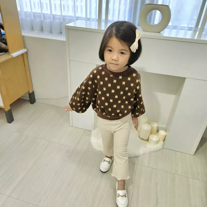 Color - Korean Children Fashion - #childrensboutique - Flower Sweatshirt - 3