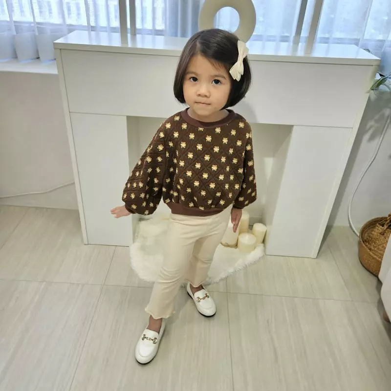 Color - Korean Children Fashion - #childrensboutique - Flower Sweatshirt - 4