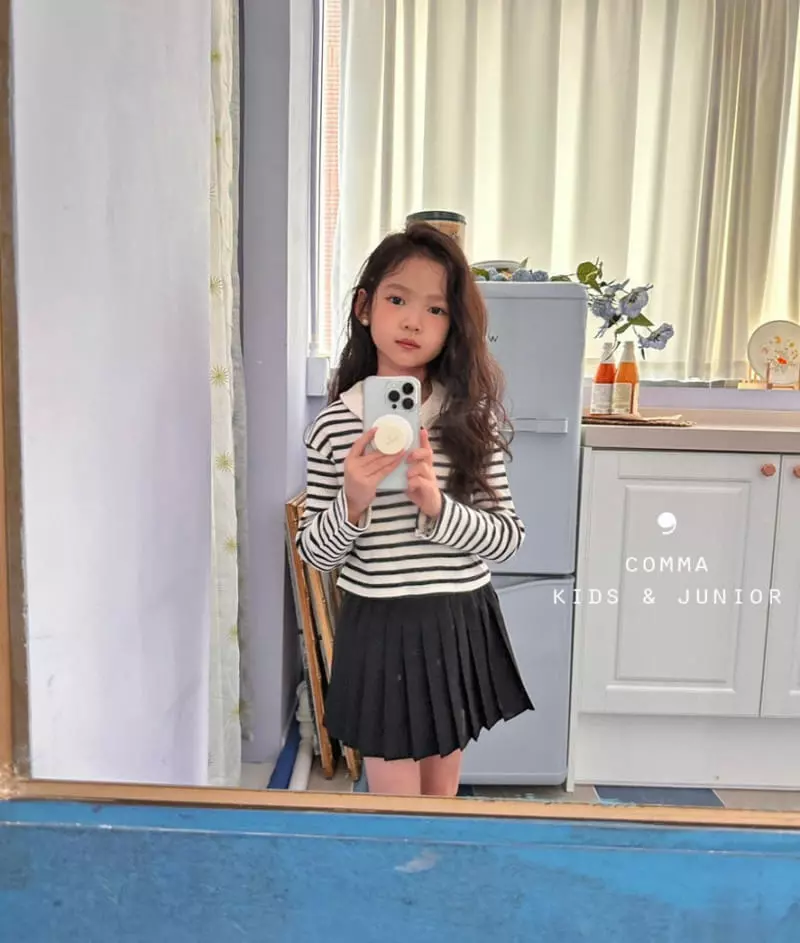 Comma - Korean Children Fashion - #discoveringself - Mini Waffle Tee - 3