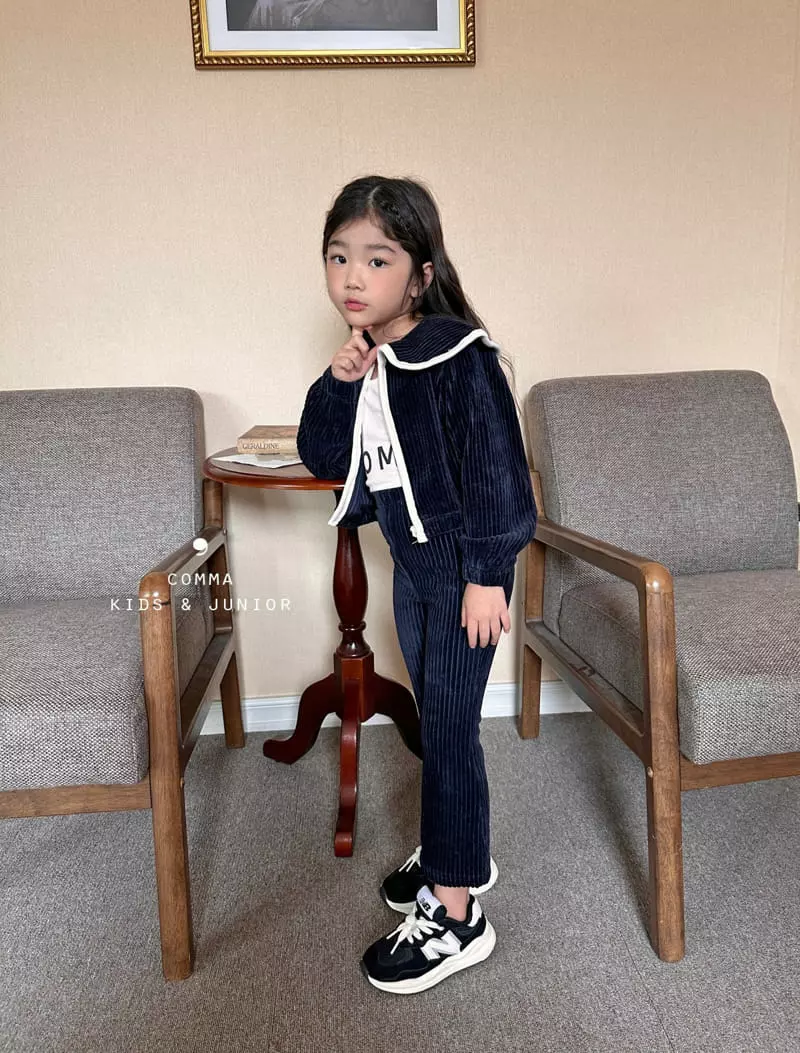Comma - Korean Children Fashion - #discoveringself - Veloure Zip-up - 7