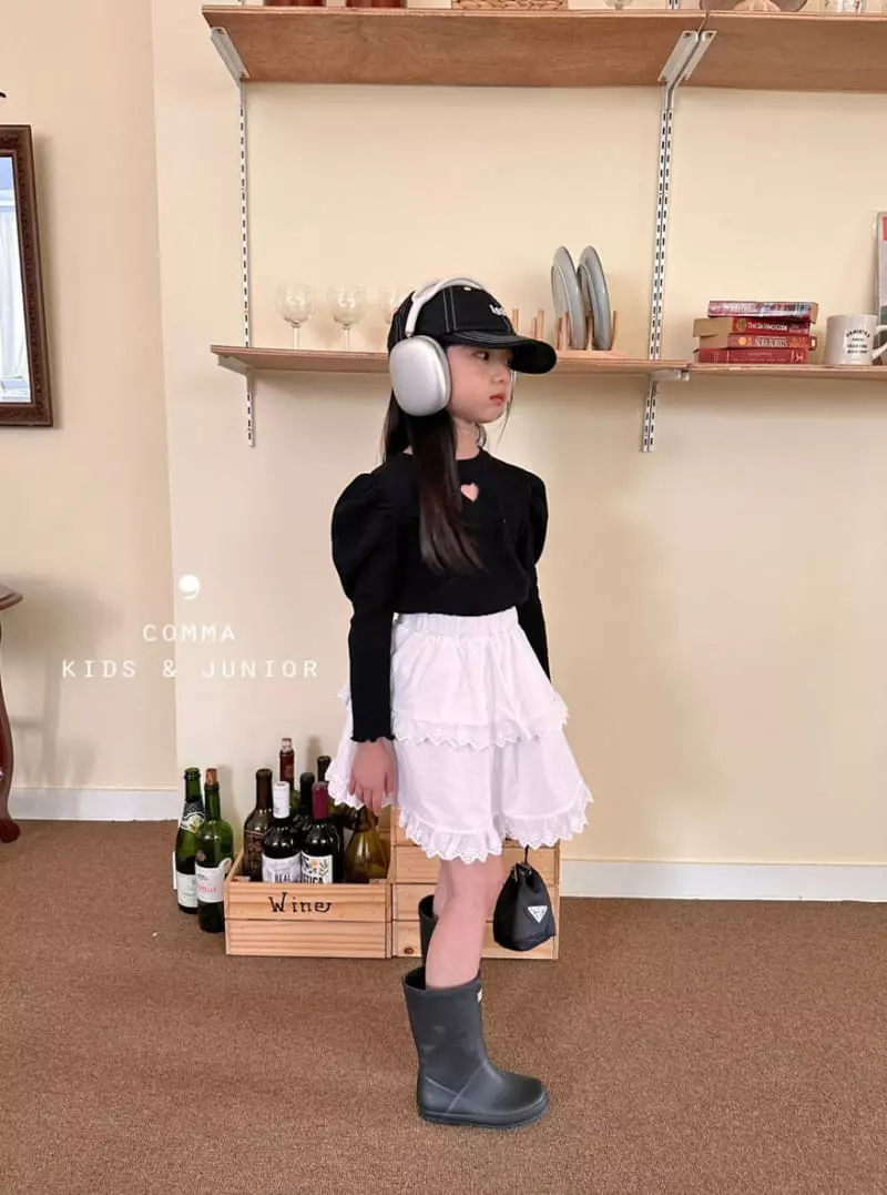 Comma - Korean Children Fashion - #fashionkids - Puff Pounching Tee - 11