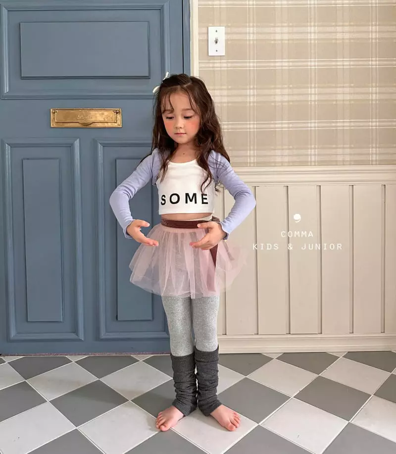 Comma - Korean Children Fashion - #kidsshorts - Band Leggings - 9