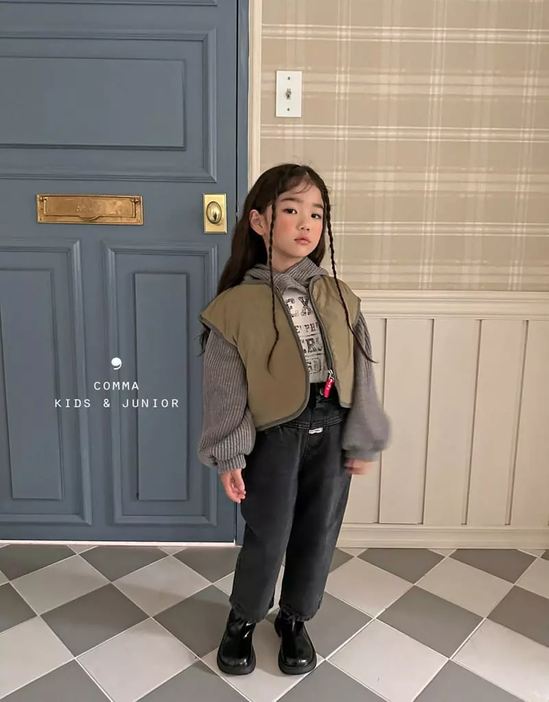 Comma - Korean Children Fashion - #kidsstore - Bonding Khaki Vest - 7