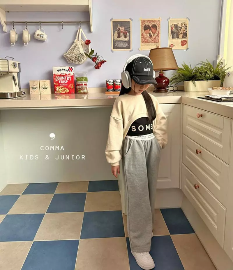 Comma - Korean Children Fashion - #kidzfashiontrend - Short Sweatshirt - 11