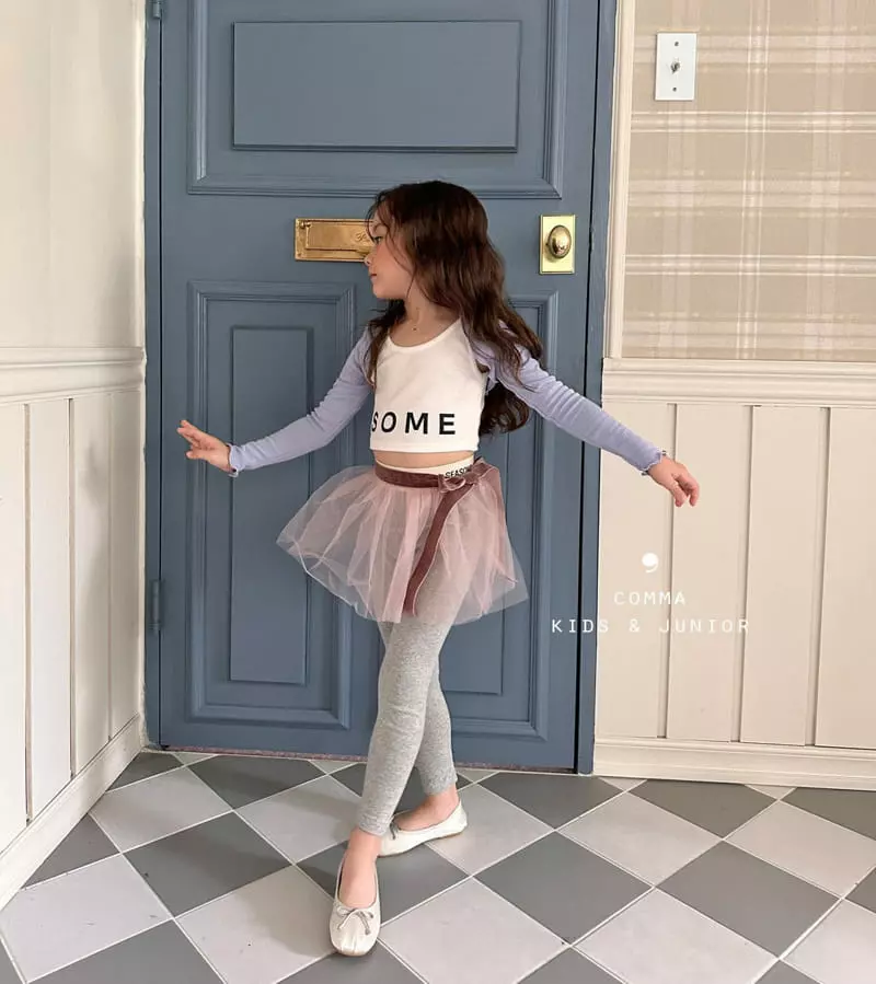 Comma - Korean Children Fashion - #kidzfashiontrend - Band Leggings - 11