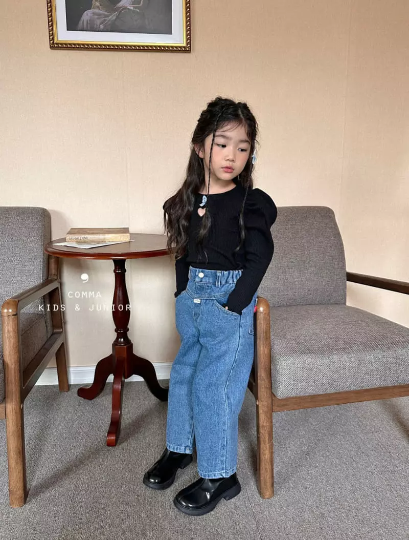 Comma - Korean Children Fashion - #littlefashionista - Puff Pounching Tee - 2