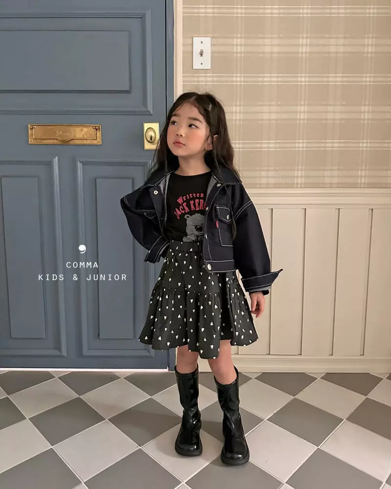 Comma - Korean Children Fashion - #magicofchildhood - Heart Skirt - 8