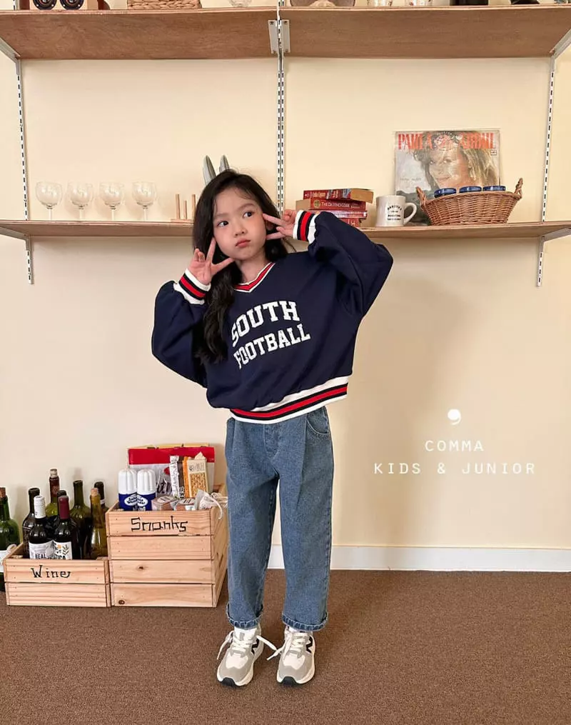Comma - Korean Children Fashion - #magicofchildhood - V Neck Sweatshirt - 10