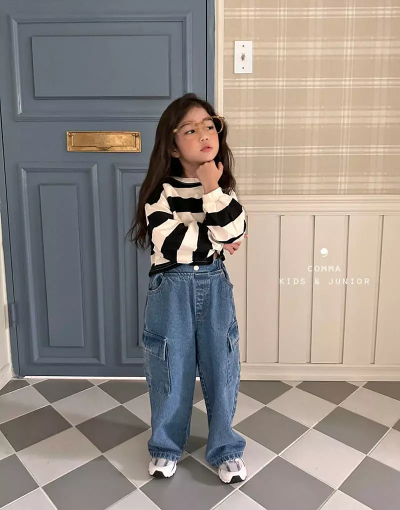 Comma - Korean Children Fashion - #toddlerclothing - Big St Crop Tee - 6