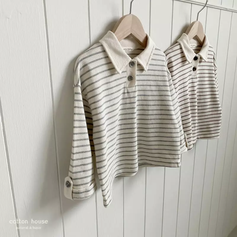 Cotton House - Korean Children Fashion - #Kfashion4kids - Bijo Collar Tee - 6