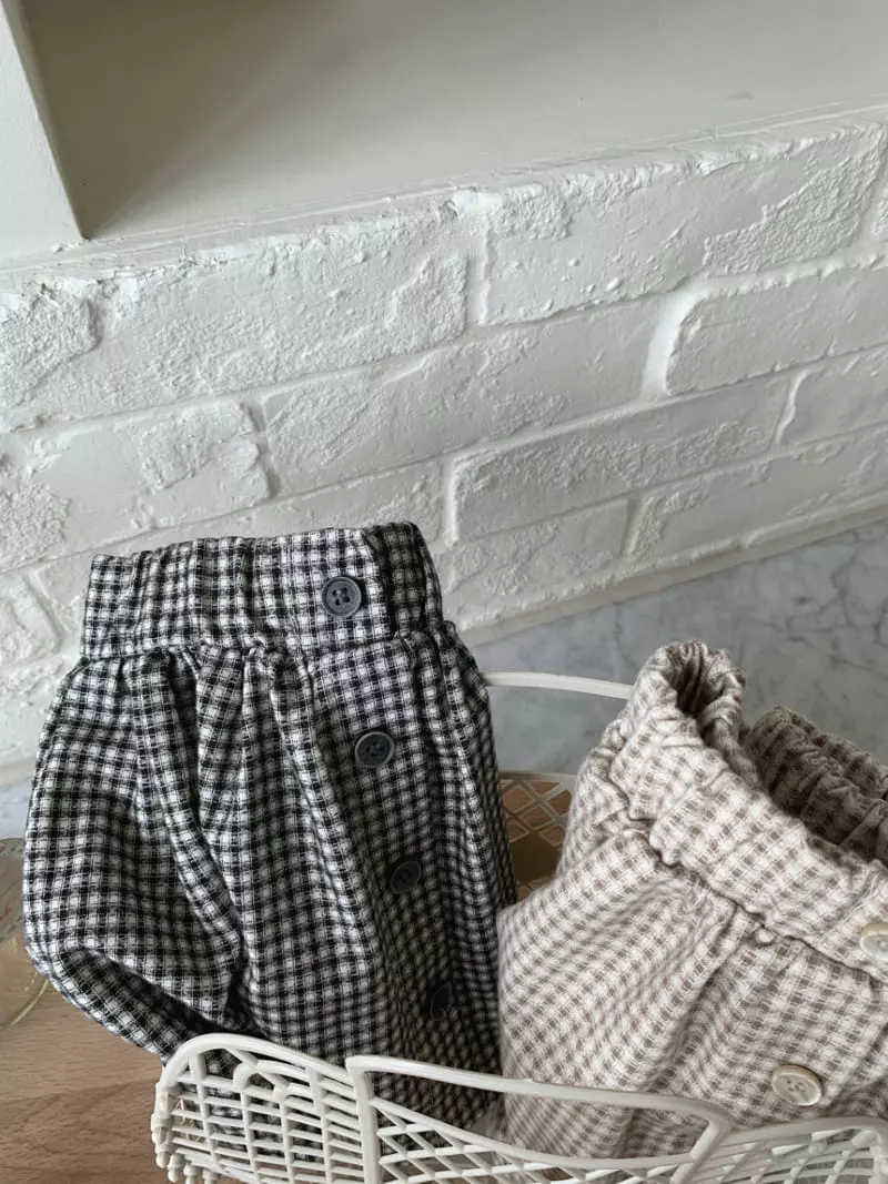 Cotton House - Korean Children Fashion - #Kfashion4kids - Check Danjjack Skirt - 12