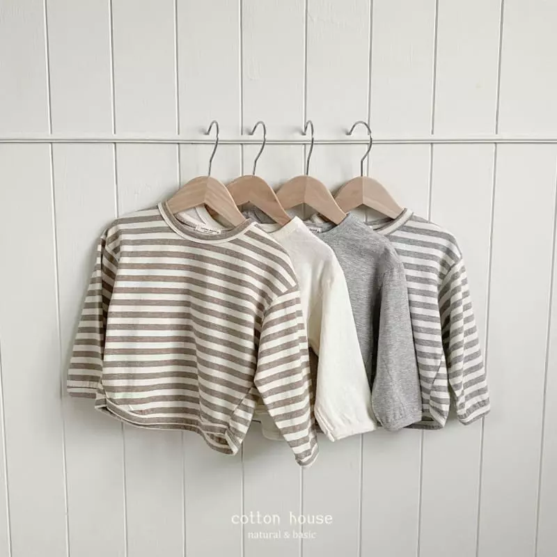 Cotton House - Korean Children Fashion - #Kfashion4kids - Daily Piping Tee - 6