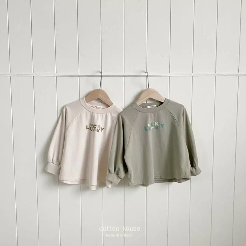 Cotton House - Korean Children Fashion - #kidzfashiontrend - Lucky Raglan Tee - 4