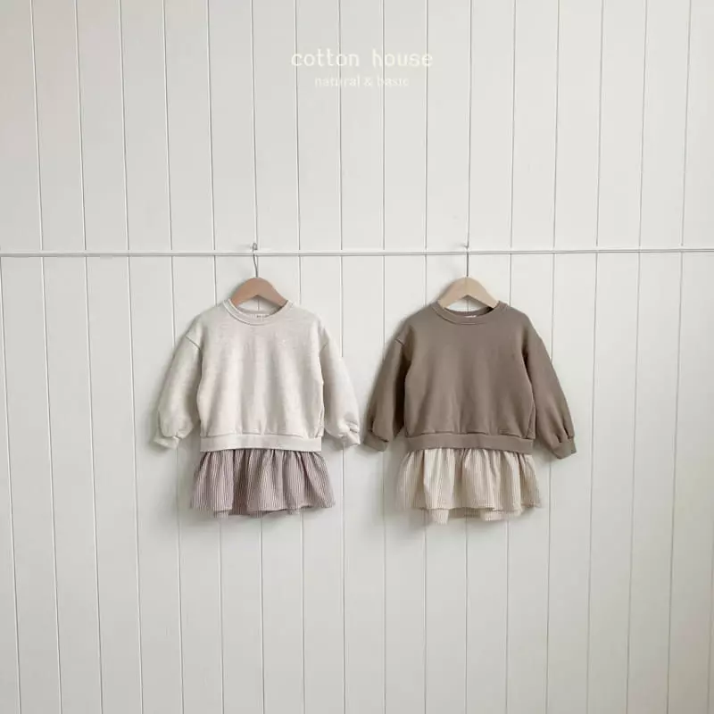 Cotton House - Korean Children Fashion - #childofig - Back Slir Layered One-piece - 2