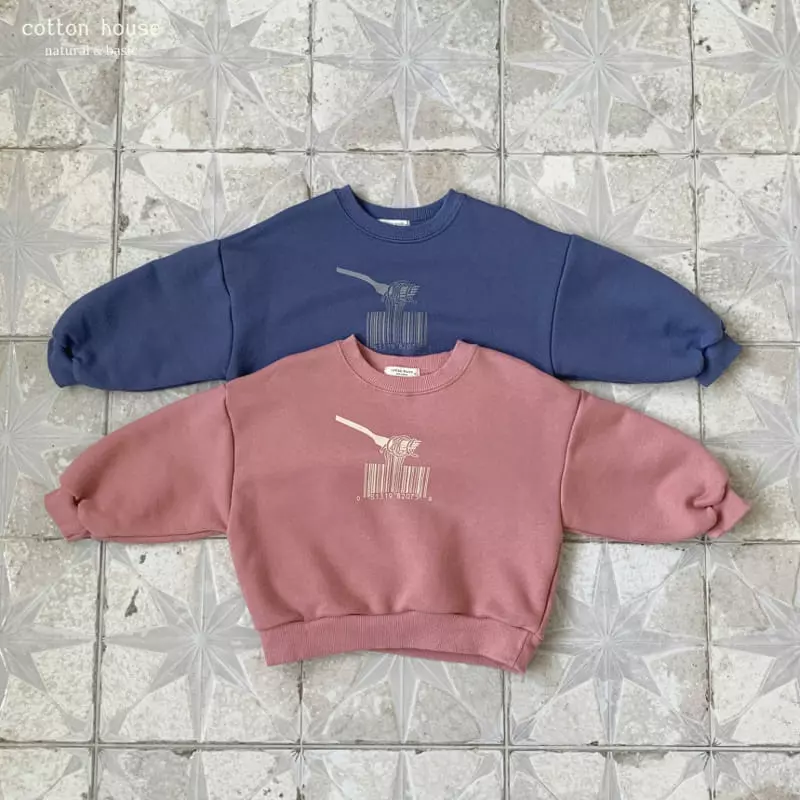 Cotton House - Korean Children Fashion - #designkidswear - Bacode Sweatshirt - 5