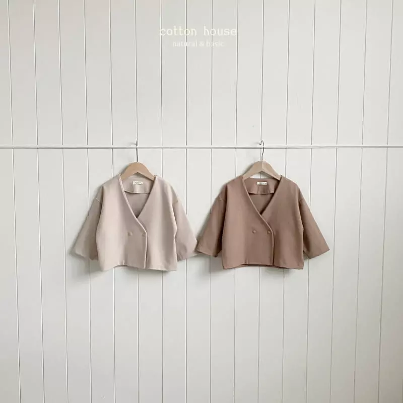 Cotton House - Korean Children Fashion - #designkidswear - NO Collar Jacket - 2