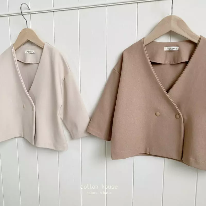 Cotton House - Korean Children Fashion - #discoveringself - NO Collar Jacket - 3