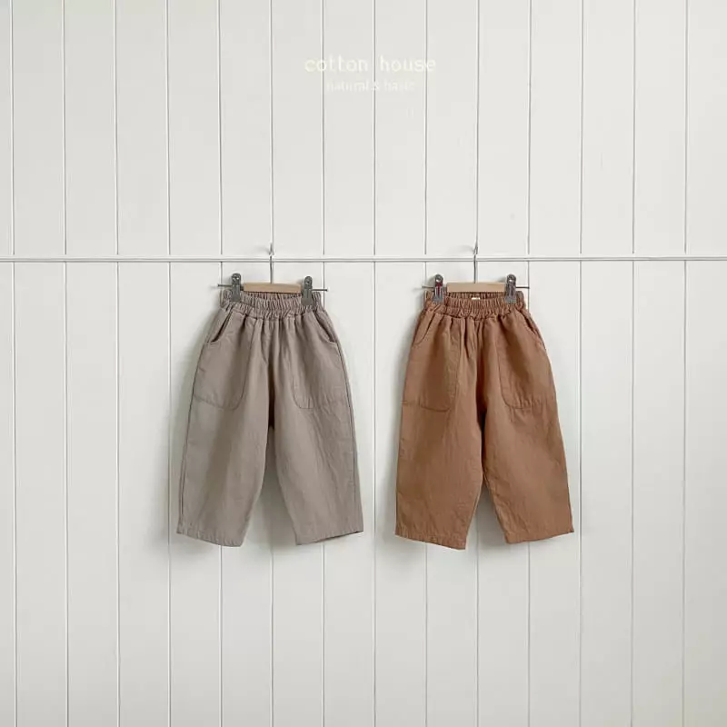 Cotton House - Korean Children Fashion - #discoveringself - Big Pocket Pants - 4