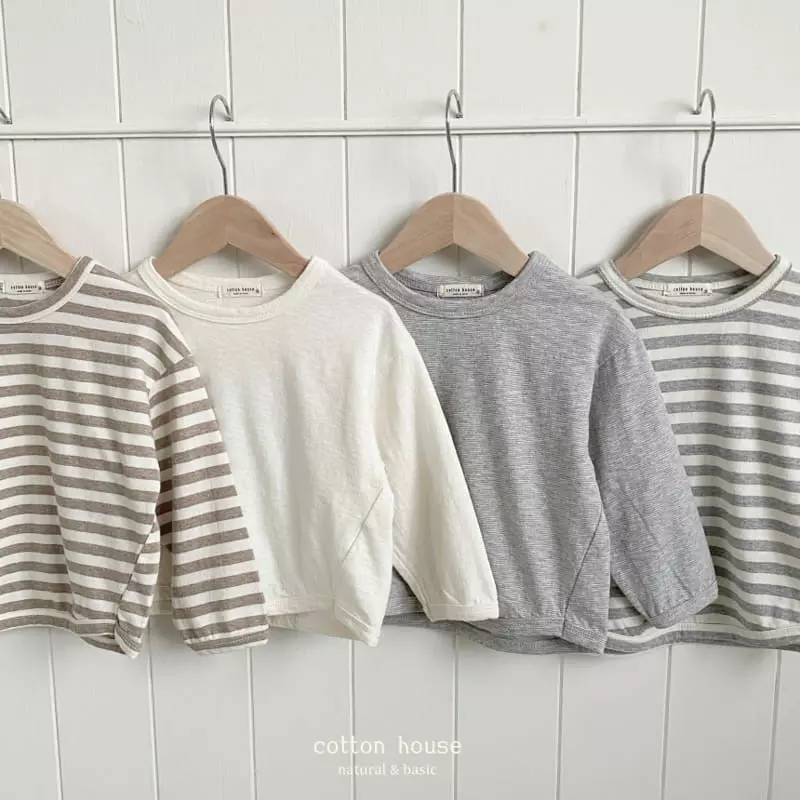 Cotton House - Korean Children Fashion - #fashionkids - Daily Piping Tee - 2