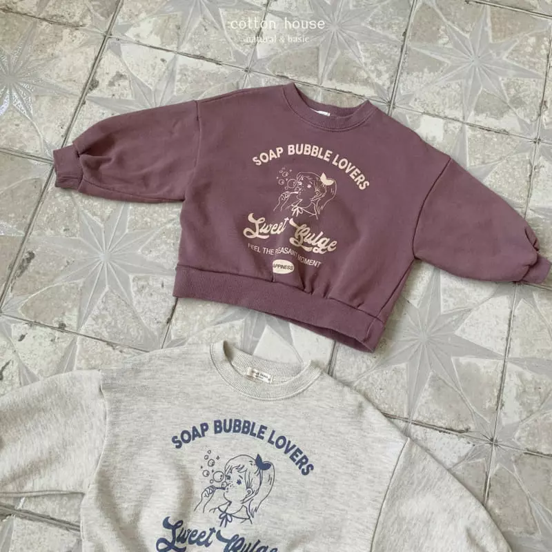 Cotton House - Korean Children Fashion - #kidsshorts - Bubble Sweatshirt - 7