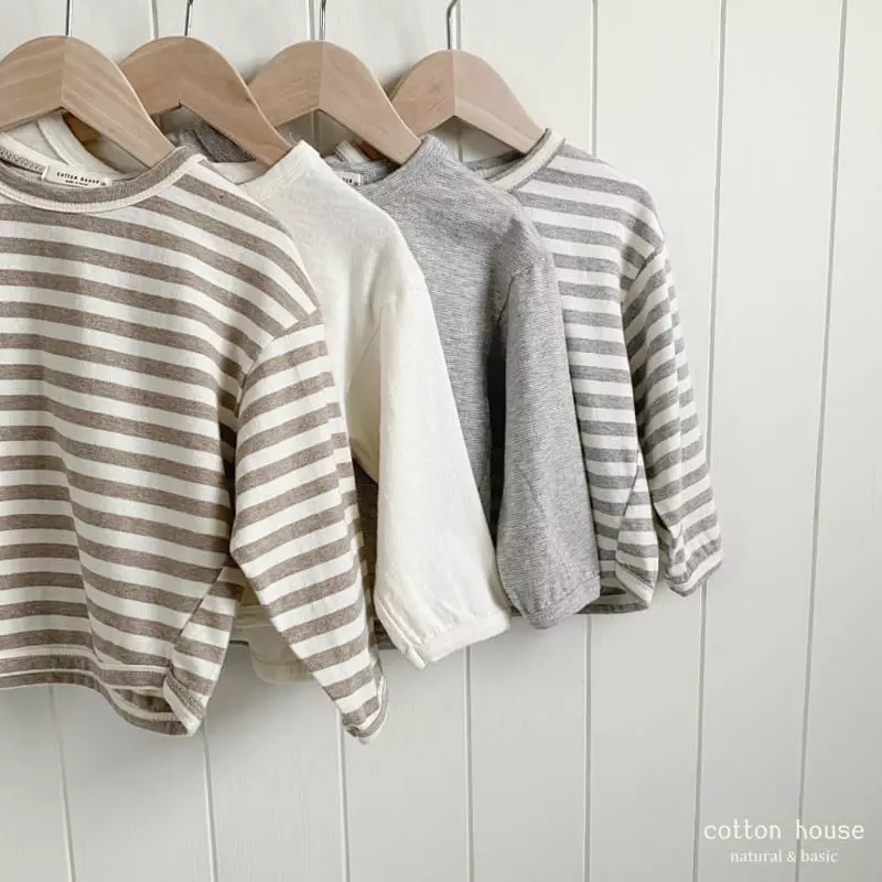 Cotton House - Korean Children Fashion - #kidzfashiontrend - Daily Piping Tee - 5