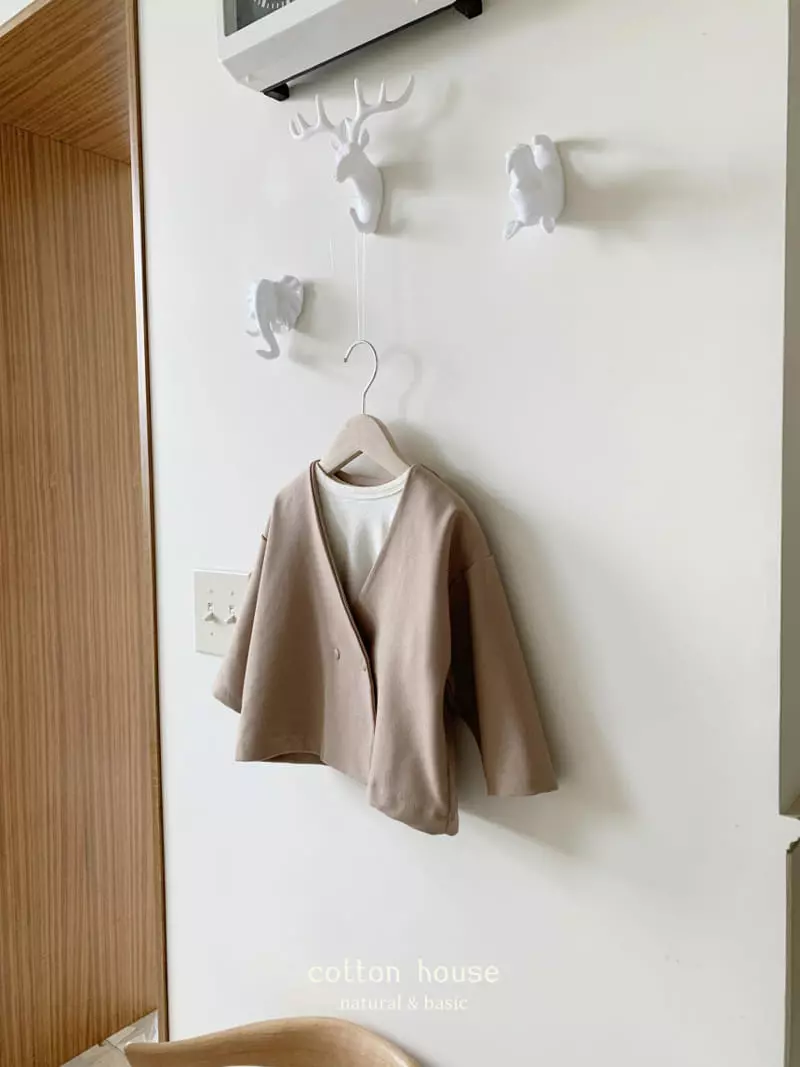 Cotton House - Korean Children Fashion - #littlefashionista - NO Collar Jacket - 9