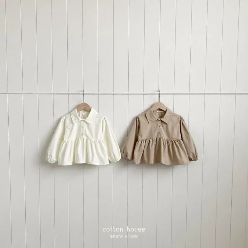 Cotton House - Korean Children Fashion - #prettylittlegirls - Collar Blouse - 3