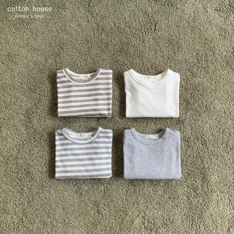 Cotton House - Korean Children Fashion - #todddlerfashion - Daily Piping Tee - 11