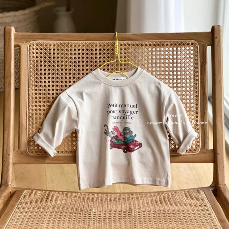 Cream Bbang - Korean Children Fashion - #childofig - Petit Tee - 5