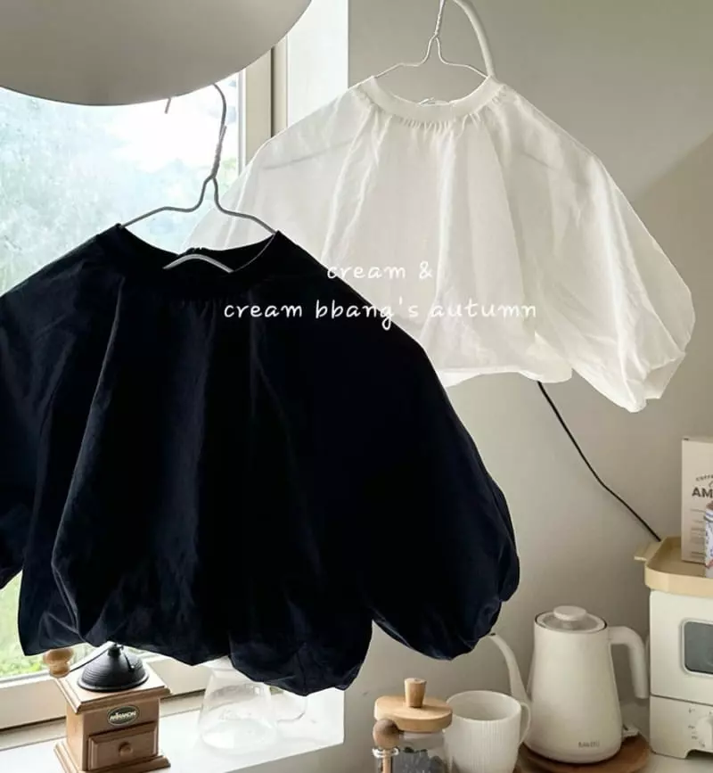 Cream Bbang - Korean Children Fashion - #childrensboutique - Volume Blouse