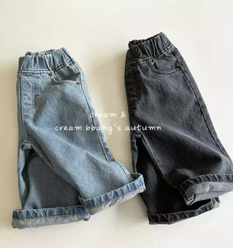 Cream Bbang - Korean Children Fashion - #discoveringself - New Tro Jeans