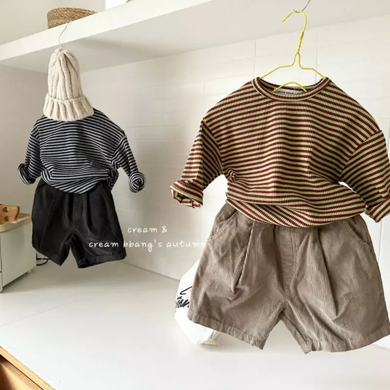 Cream Bbang - Korean Children Fashion - #littlefashionista - Rib Shorts - 6